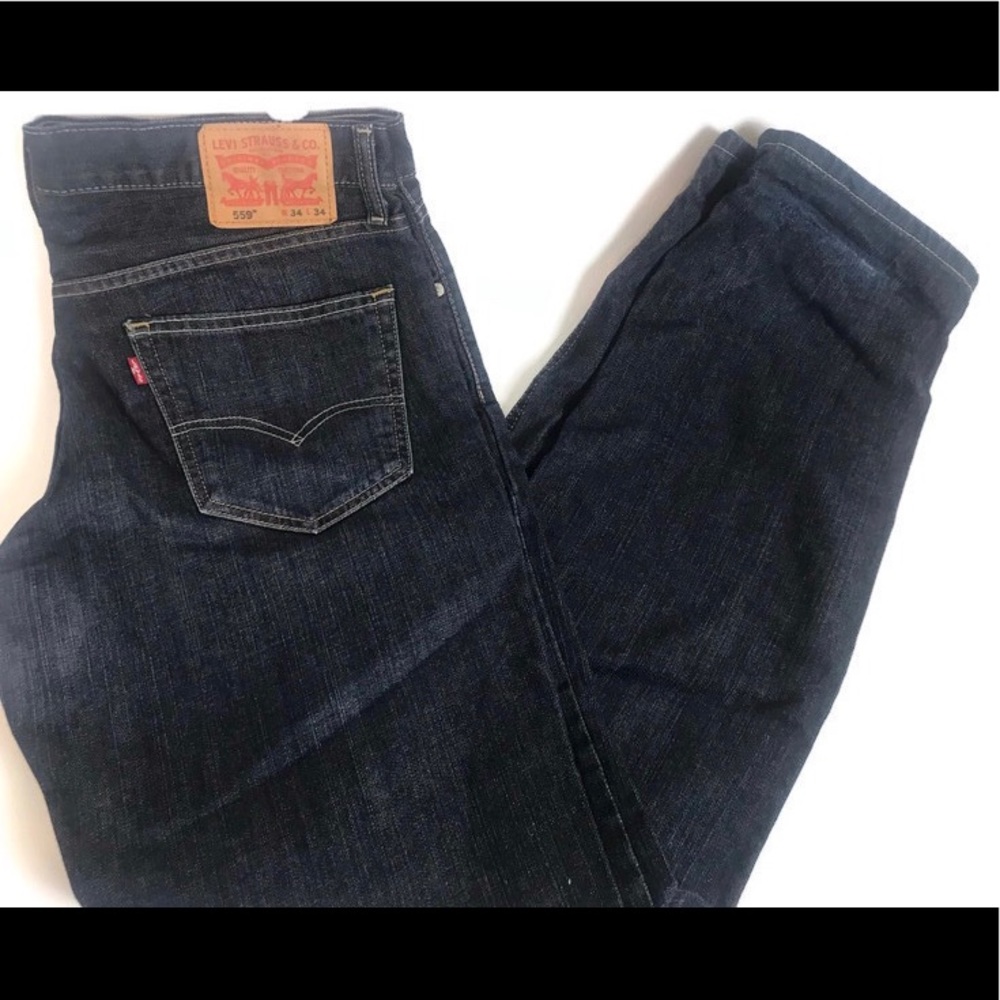 Levi 559 34x34 Dark Wash Jeans bootcut